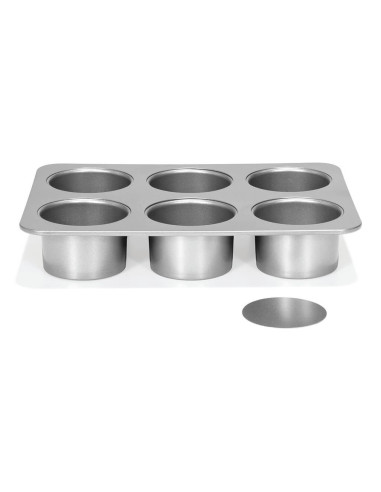 Patisse Silver-Top Forma Na 6 Mini Serniczków Z Wyjmowanym Spodem