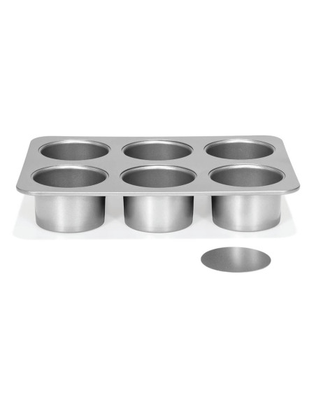 Patisse Silver-Top Forma Na 6 Mini Serniczków Z Wyjmowanym Spodem
