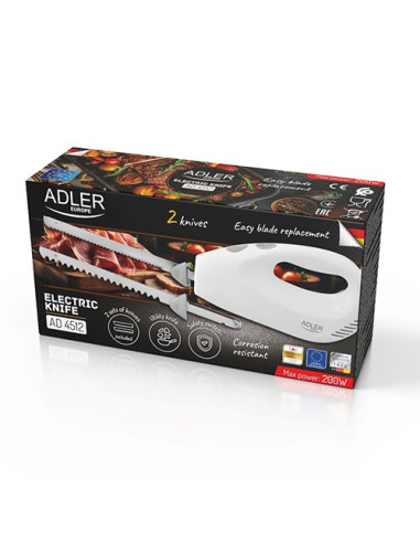 Nóż Elektryczny Adler Ad 4512 Biały