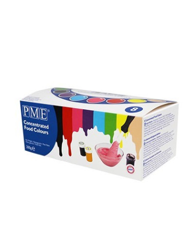 Pme Paste Colour 8 Colour Set 200 G Pasta (Substancja) Czarny, Niebieski, Brązowy, Zielony, Różowy, Fioletowy, Czerwony, Żółty S