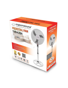 Wentylator Stojący Esperanza Typhoon Ehf002We (Kolor Biały, Kolor Szary) 2