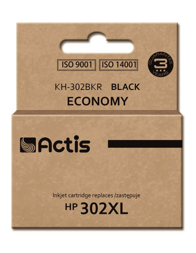 Actis Kh-302Bkr Tusz (Zamiennik Hp 302Xl F6U68Ae  Premium  15 Ml  Czarny)