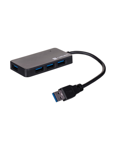 Hub Natec Moth Nhu-1342 (4X Usb 3.0  Kolor Czarny)