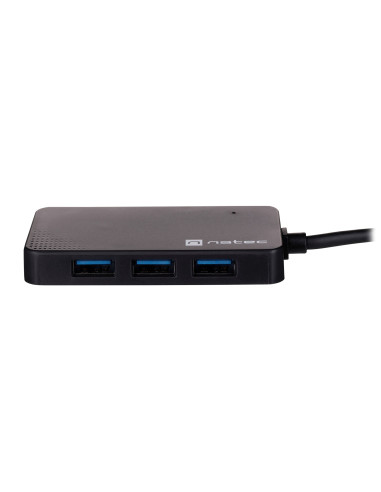 Hub Natec Moth Nhu-1342 (4X Usb 3.0  Kolor Czarny)