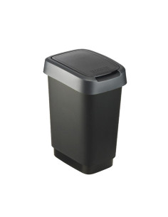 Rotho Kosz Na Śmieci Obrotowy Twist Srebrny 25L