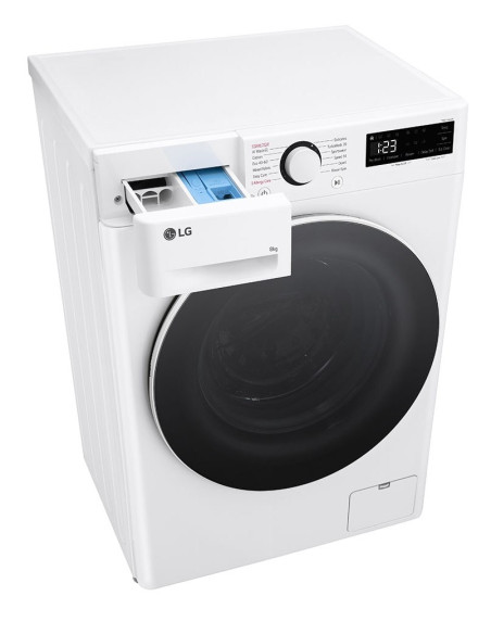 Pralka Lg F2Wr508S0W, Klasa A, Ładowność 8 Kg, Głębokość 47.5 Cm, 1200 Rpm, Biała