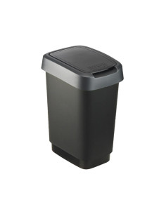 Rotho Kosz Na Śmieci Obrotowy Twist Srebrny 50L