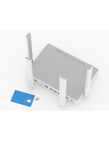 Keenetic Kn-2311 Router Bezprzewodowy Gigabit Ethernet Dual-Band (2.4 Ghz/5 Ghz) 4G Szary, Biały