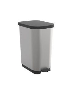 Rotho Kosz Na Śmieci Z Pedałem Ribo Srebrny 35L