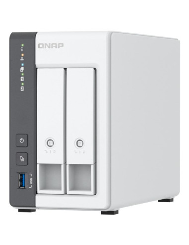 Qnap Ts-216G, Tower, 2 X 2.5"/3.5" Sata, Arm 2.0Ghz Quad Core, 4Gb, 1 X 2.5Gbe + 1 X Gbe, External Adapter (Psu)