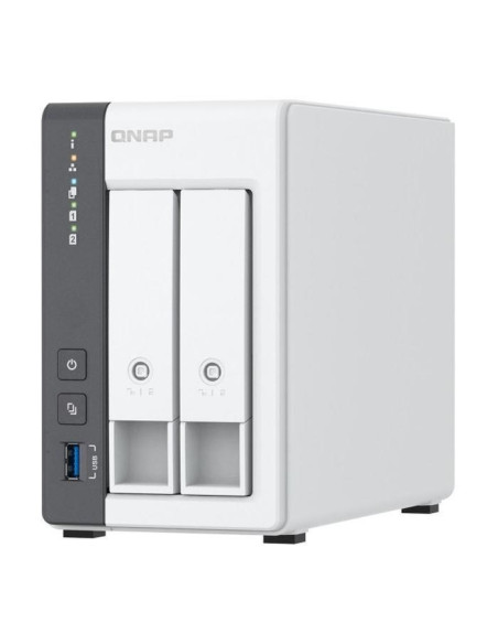 Qnap Ts-216G, Tower, 2 X 2.5"/3.5" Sata, Arm 2.0Ghz Quad Core, 4Gb, 1 X 2.5Gbe + 1 X Gbe, External Adapter (Psu)