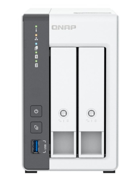 Qnap Ts-216G, Tower, 2 X 2.5"/3.5" Sata, Arm 2.0Ghz Quad Core, 4Gb, 1 X 2.5Gbe + 1 X Gbe, External Adapter (Psu)