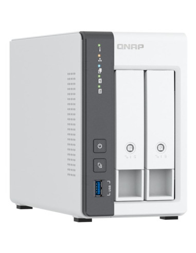 Qnap Ts-216G, Tower, 2 X 2.5"/3.5" Sata, Arm 2.0Ghz Quad Core, 4Gb, 1 X 2.5Gbe + 1 X Gbe, External Adapter (Psu)