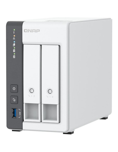 Qnap Ts-216G, Tower, 2 X 2.5"/3.5" Sata, Arm 2.0Ghz Quad Core, 4Gb, 1 X 2.5Gbe + 1 X Gbe, External Adapter (Psu)