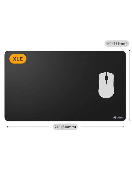 Glorious Gaming Mouse Pad 2 Xl Extended - Stitched - Black