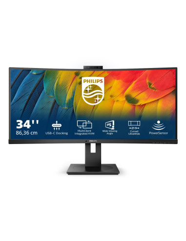 Philips 5000 Series 34B1U5600Ch/00 Led Display 86,4 Cm (34") 3440 X 1440 Px Wide Quad Hd Lcd Czarny