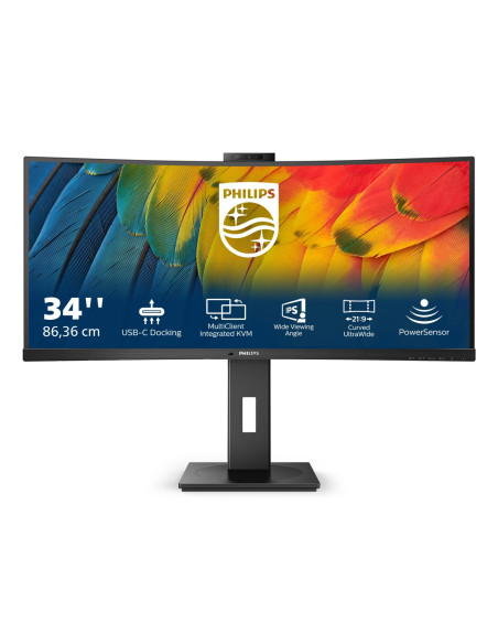 Philips 5000 Series 34B1U5600Ch/00 Led Display 86,4 Cm (34") 3440 X 1440 Px Wide Quad Hd Lcd Czarny