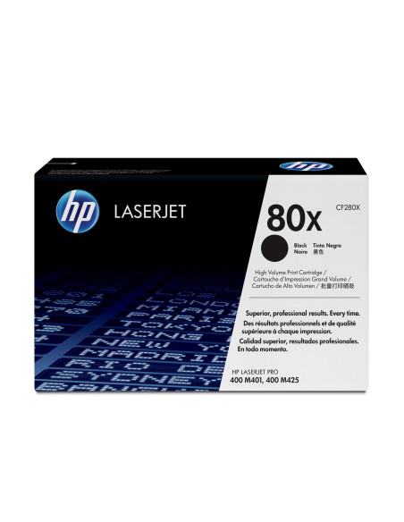 Hp 80X Svart Laserjet-Tonerkassett Med Hög Kapacitet, Original Kaseta Z Tonerem 1 Szt. Oryginalny Czarny