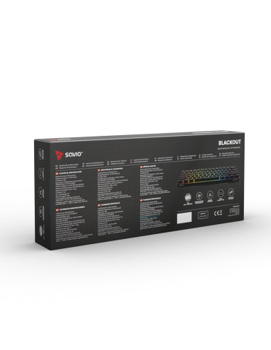 Savio Klawiatura Mechaniczna Blue Outemu Blackout