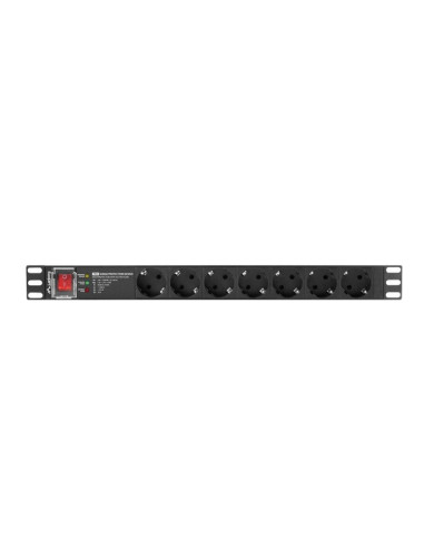 Lanberg Listwa Zasilająca Rack Pdu 19" (1U, 16A, 7X Shuko, 2M)