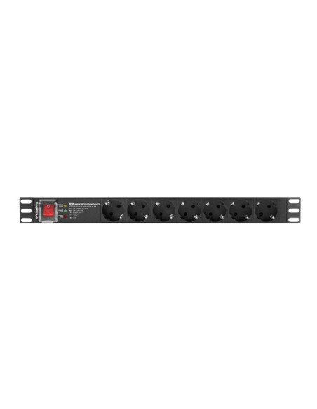 Lanberg Listwa Zasilająca Rack Pdu 19" (1U, 16A, 7X Shuko, 2M)
