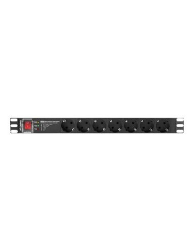 Lanberg Listwa Zasilająca Rack Pdu 19" (1U, 16A, 7X Shuko, 2M)