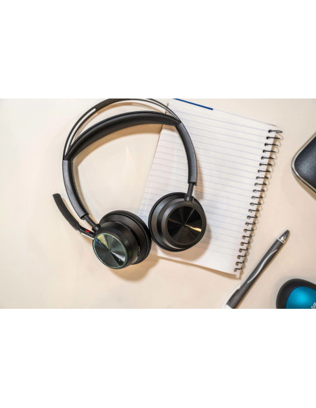 Poly Zestaw Słuchawkowy Voyager Focus 2 Usb-C-C + Przejściówka Usb-C/A