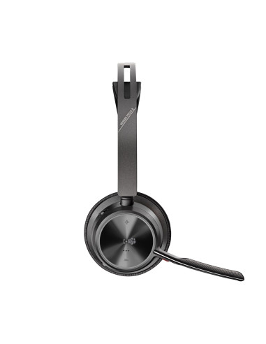 Poly Zestaw Słuchawkowy Voyager Focus 2 Z Certyfikatem Microsoft Teams Usb-C-C + Przejściówka Usb-C/A + Podstawka Ładująca