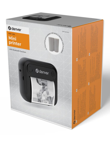 Denver Mbp-32B Drukarka Etykiet Bezpośrednio Termiczny Bezprzewodowy Bluetooth