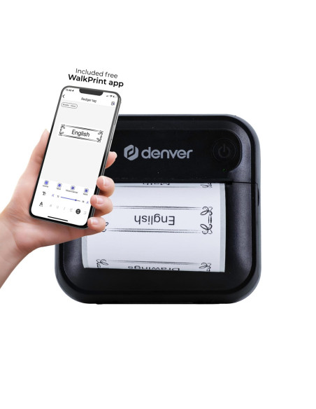 Denver Mbp-32B Drukarka Etykiet Bezpośrednio Termiczny Bezprzewodowy Bluetooth