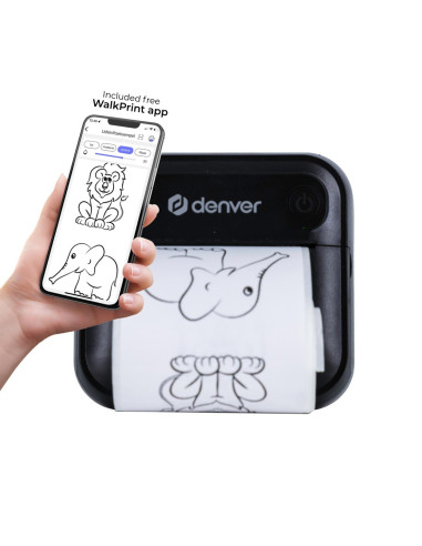 Denver Mbp-32B Drukarka Etykiet Bezpośrednio Termiczny Bezprzewodowy Bluetooth