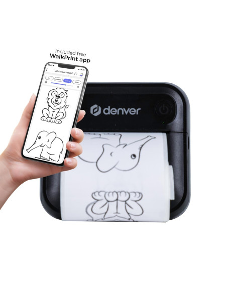 Denver Mbp-32B Drukarka Etykiet Bezpośrednio Termiczny Bezprzewodowy Bluetooth