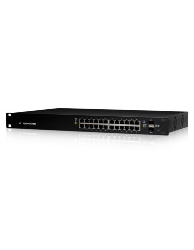 Ubiquiti Edgeswitch 24 250W Zarządzany L2/L3 Gigabit Ethernet (10/100/1000) Obsługa Poe 1U Czarny