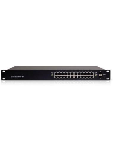 Ubiquiti Edgeswitch 24 250W Zarządzany L2/L3 Gigabit Ethernet (10/100/1000) Obsługa Poe 1U Czarny