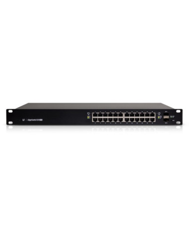 Ubiquiti Edgeswitch 24 250W Zarządzany L2/L3 Gigabit Ethernet (10/100/1000) Obsługa Poe 1U Czarny