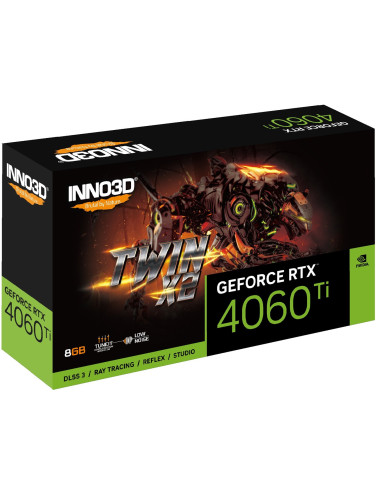 Karta Graficzna Inno3D Geforce Rtx 4060 Ti Twin X2 8Gb Gddr6 Dlss 3