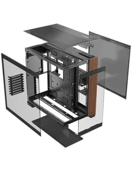 Antec C8 Wood Full Tower Czarny, Drewno