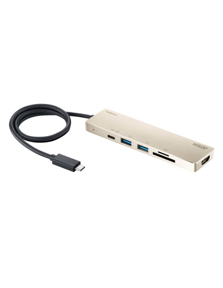 Aten Uh3239 Przewodowa Usb 3.2 Gen 1 (3.1 Gen 1) Type-C Czarny, Złoto