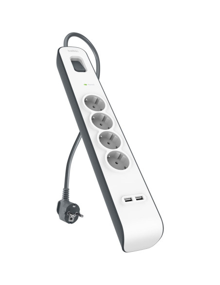 Belkin Listwa Zasil. 525J, 4X Schuko, 2X Usb-A, 2M