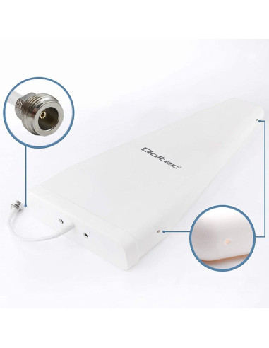Qoltec Antena 4G Lte Dual | 14Dbi | Dookólna | Zewnętrzna