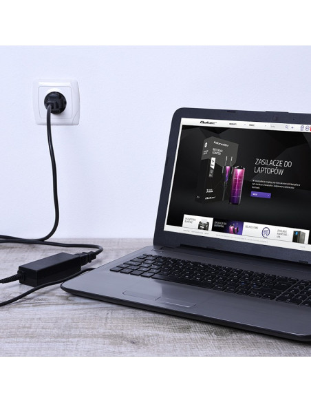 Zasilacz Qoltec 51516.90W Do Notebooka Dell (19,5 V  4,62 A  90W  4.5 Mm X 3 Mm)