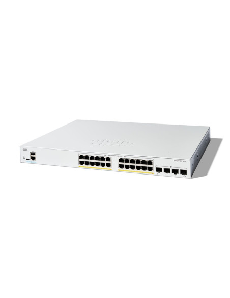 Cisco C1200-24Fp-4G Łącza Sieciowe Zarządzany L2/L3 Gigabit Ethernet (10/100/1000) Biały