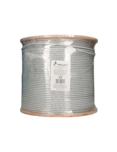 Extralink Kabel Sieciowy Skrętka Cat6A Ftp (F/Ftp) V2 Wewnętrzny 500M Lszh
