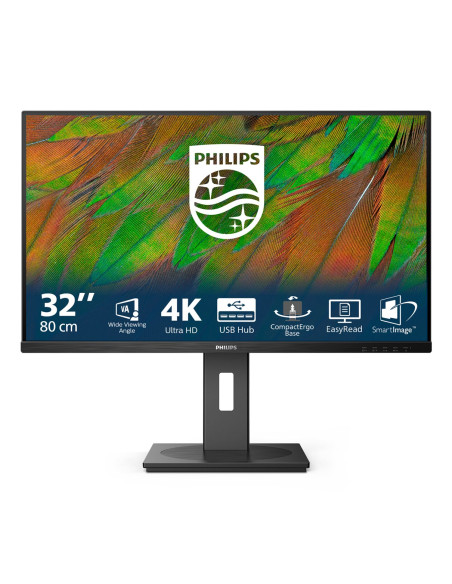 Philips 3000 Series 32B1N3800/00 Monitor Komputerowy 81,3 Cm (32") 3840 X 2160 Px 4K Ultra Hd Lcd Czarny