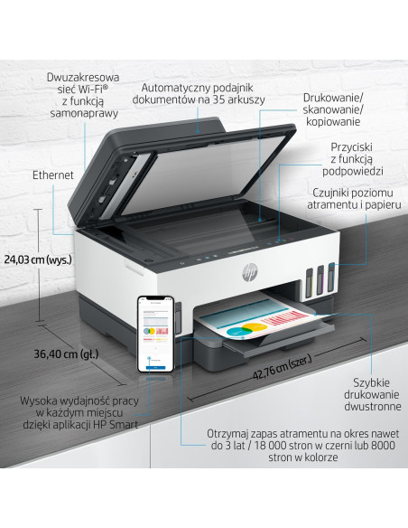 Urządz. Wielof. Hp Smart Tank 750 All-In-One 6Uu47A
