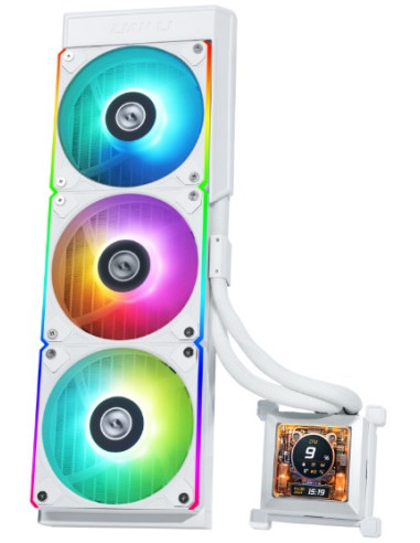 Lian Li Hydroshift Lcd 360Rgb Obudowa Komputera Chłodnica Cieczy All-In-One 12 Cm Biały