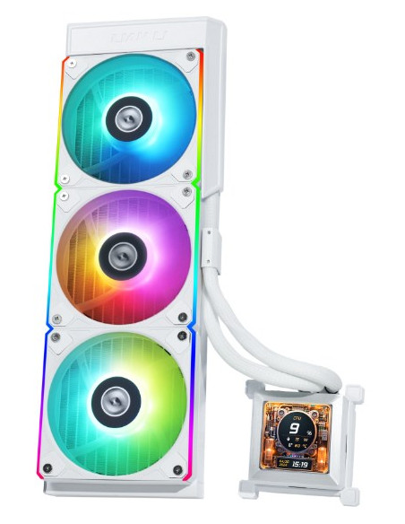 Lian Li Hydroshift Lcd 360Rgb Obudowa Komputera Chłodnica Cieczy All-In-One 12 Cm Biały