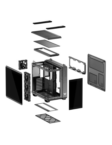 Obudowa Asus Tuf Gaming Gt502 Horizon Tg Argb Black