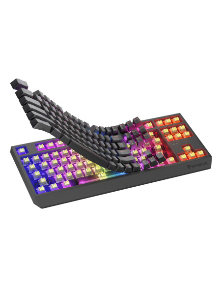 Genesis Thor 230 Tkl Klawiatura Gaming Usb + Rf Wireless + Bluetooth Qwerty Us English Czarny