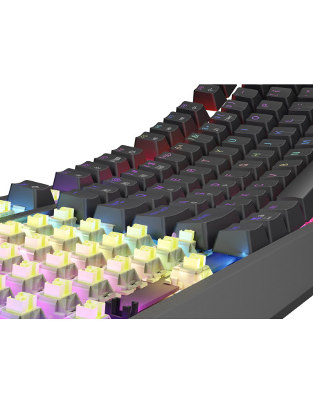 Genesis Thor 230 Tkl Klawiatura Gaming Usb + Rf Wireless + Bluetooth Qwerty Us English Czarny